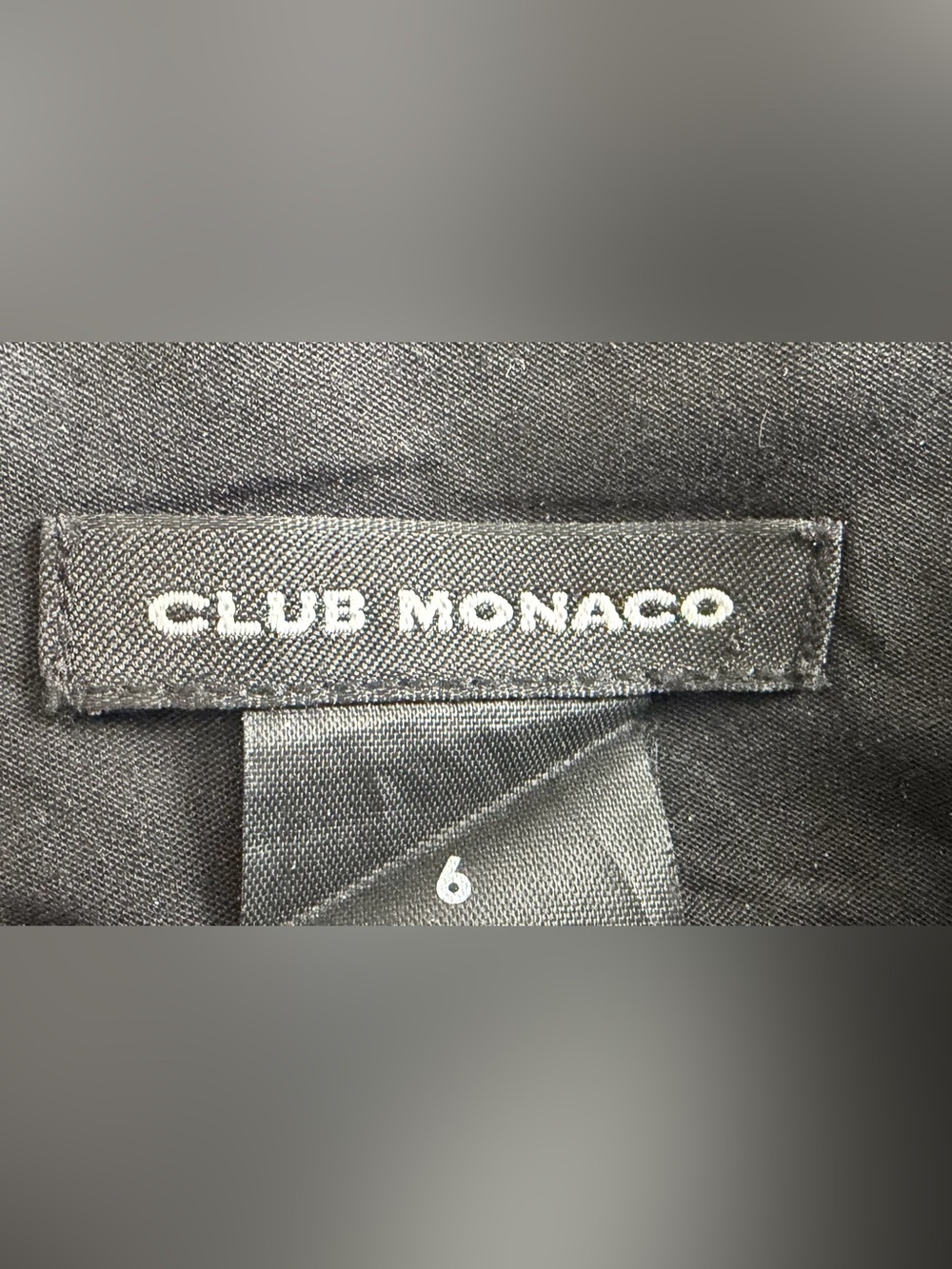 Club Monaco Women’s Grey/ Black Wool Tailored Trousers/ elegant details Size 6 - Picture 5 of 8